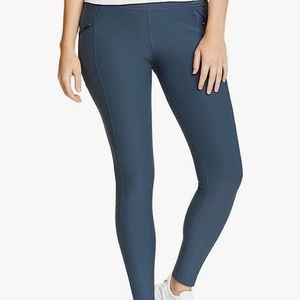 Eddie Bauer navy blue leggings with zip pockets